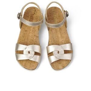 Hotter Gold Island Womens Wide Fit Casual Sandals,comfy soles - UK 7 / USA 9